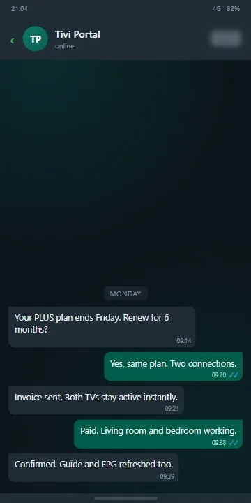 WhatsApp customer chat 2